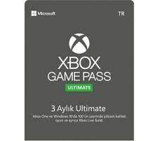 Xbox Game Pass Ultimate 3 Aylık Üyelik